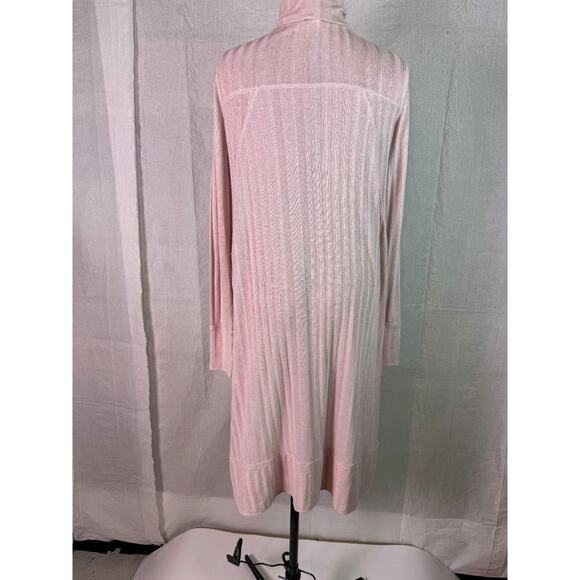 Free People Espresso Rib Top Tunic Pale Mauve Sweater Womens Size Medium C731 - Picture 5 of 12